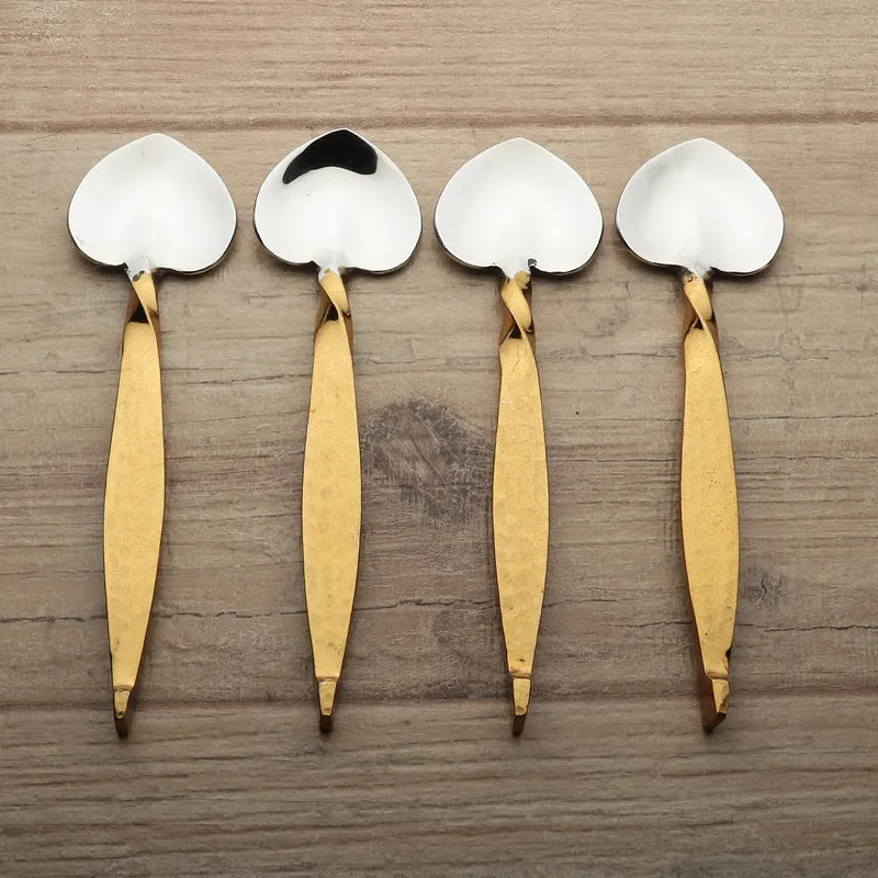 TWISTED URBAN HEART SPOON 4 PC. SET