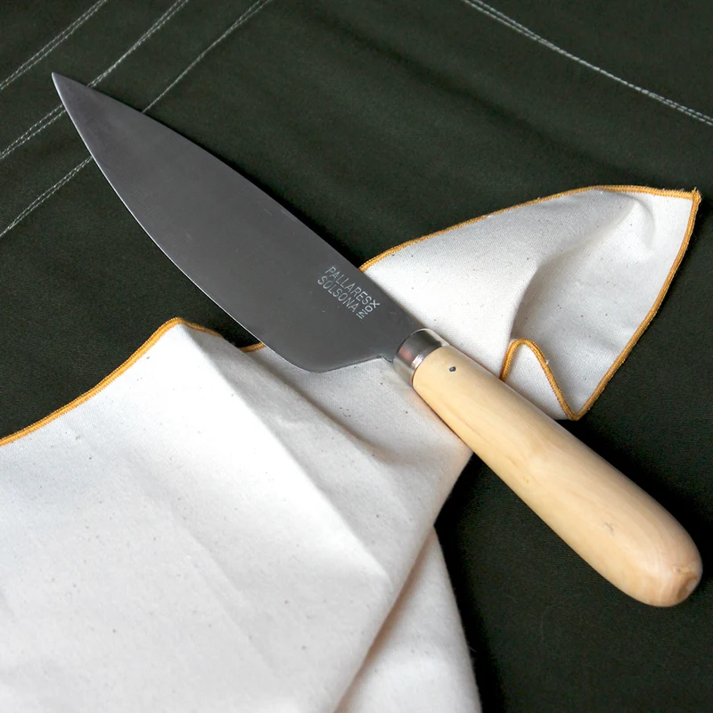 Grand couteau utilitaire espagnol en inox manche en buis
