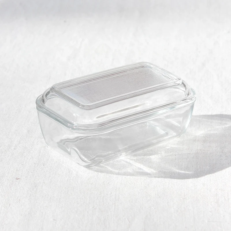 Beurrier en verre directoire