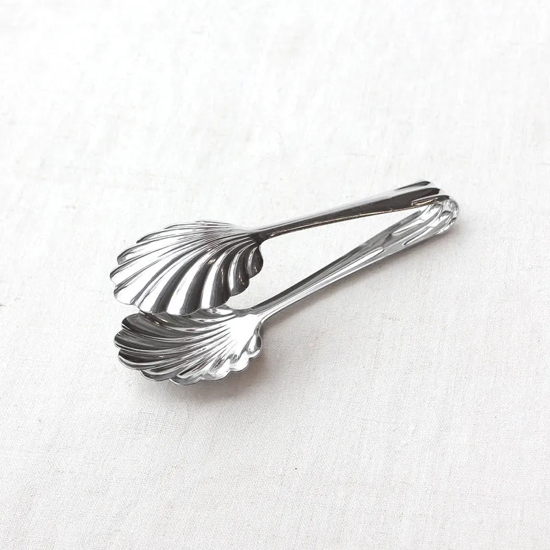 Pince de service coquillage en inox