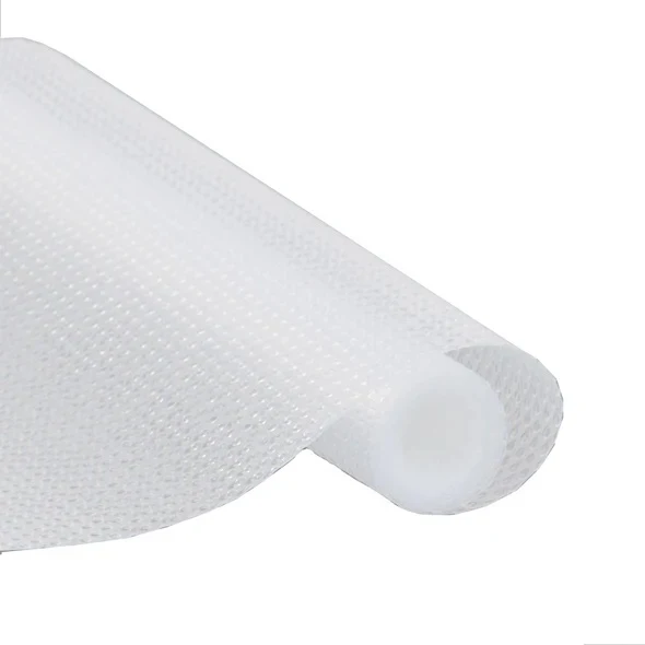 Home Basics 18" x 60" Dotted Rubber Pesach Organizing Shelf Liner, Clear