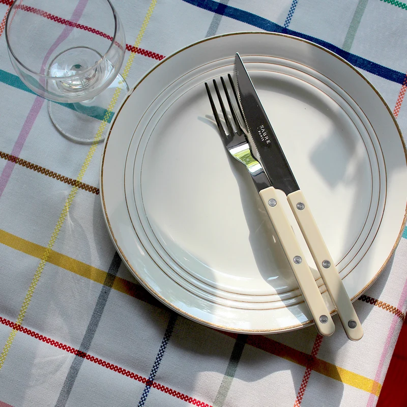 Couverts bistrot beige