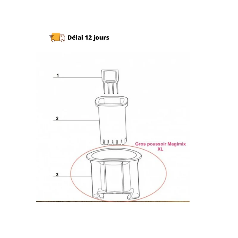 Gros poussoir Magimix 3200XL