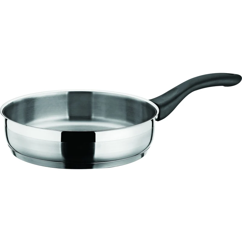 Hascevher Surme - 10" Stainless Steel Frying Pan with Handle, Induction Compatible