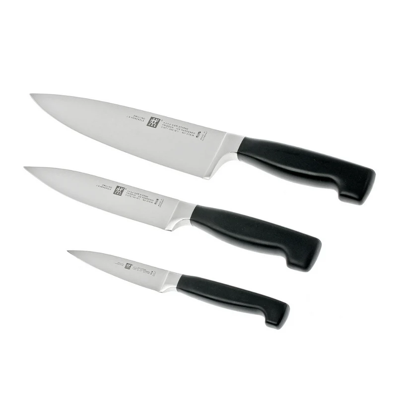Coffret de 3 couteaux ZWILLING Four Star – Office, Viande et Chef