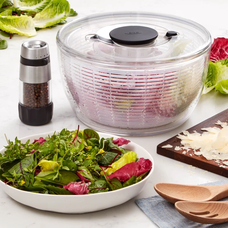 Essoreuse à salade transparente Ø 26 cm – OXO