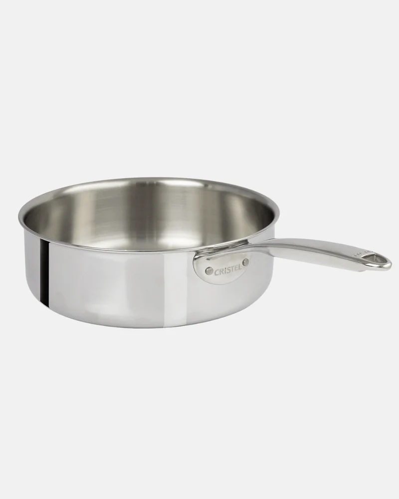 Sauteuse Inox Ultraply – Castel’Pro fixe – Cristel – Ø 24 & 28 cm