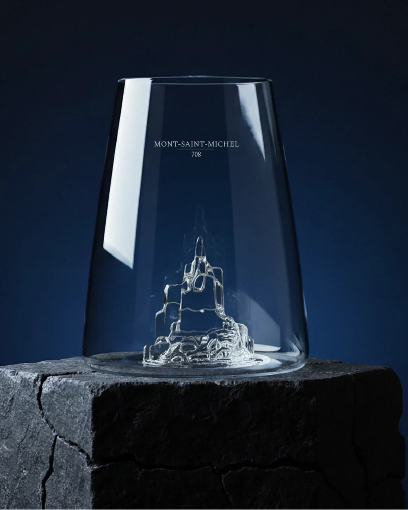 Iconics Monuments : Verre Design Mont-Saint-Michel d'Alaskan Maker