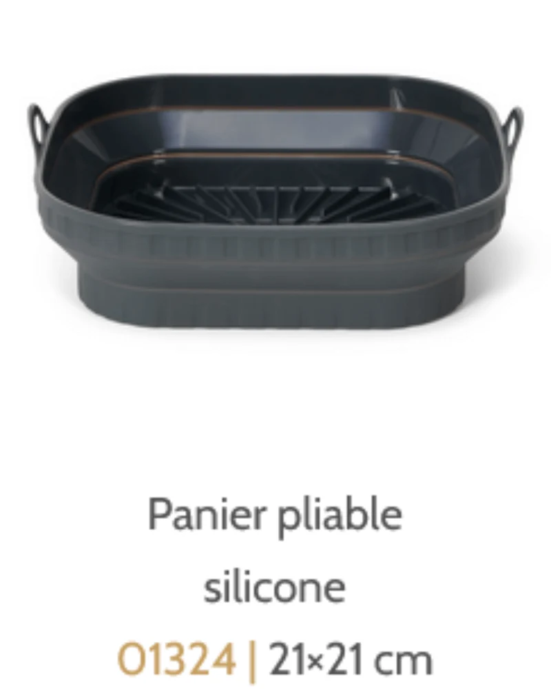 Panier pliable en silicone – cuisson Air fryer