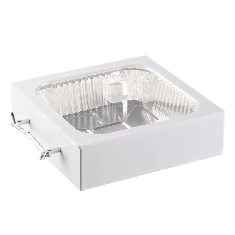 Waterdale 3 Part 8 x 8 Smart Pan Holder with Twig Handles - White & Silver