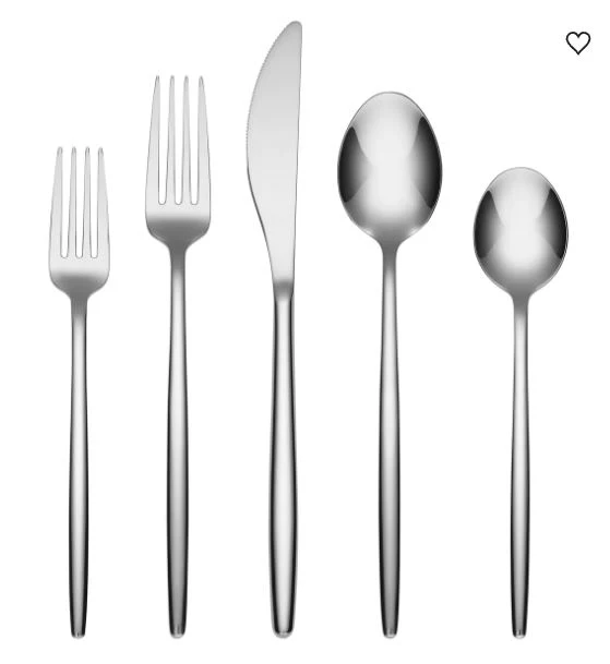 Cambridge Zalika Mirror 20 Piece Flatware Set, 18/0 Stainless Steel, Dishwasher Safe, Service For 4