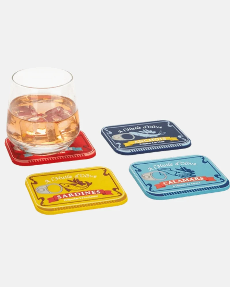 Sous-verres Conserverie - Balvi | Set de 4