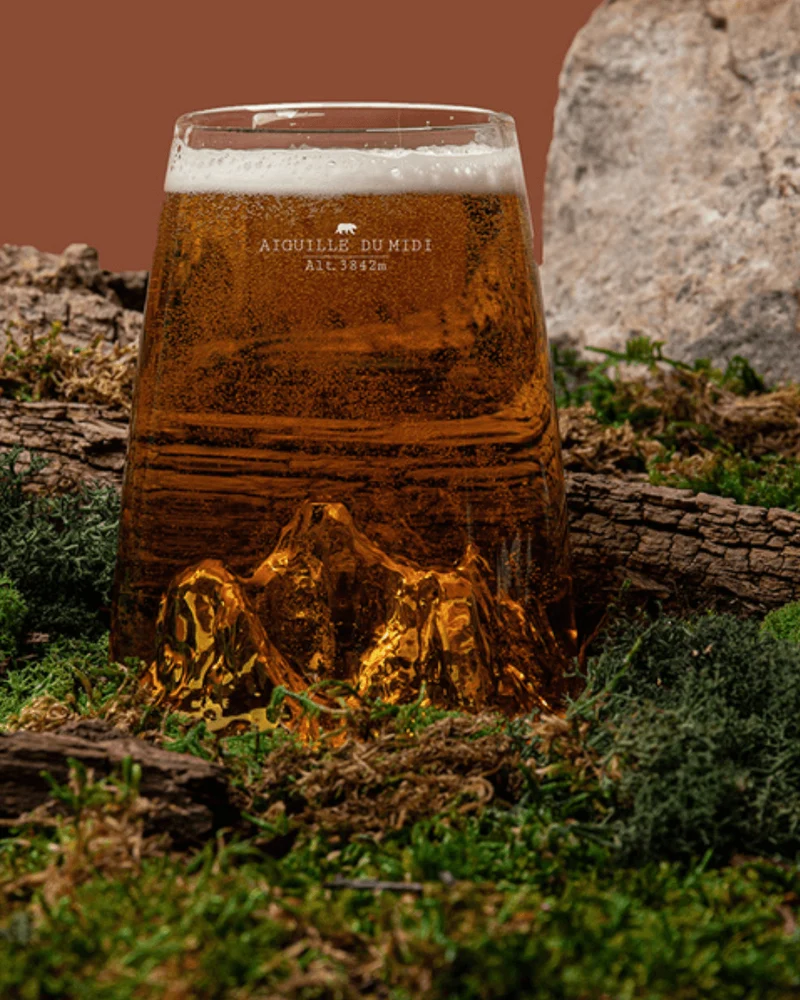 Verre Design TOPOGRAPHIC : Aiguille du Midi - Alaskan Maker