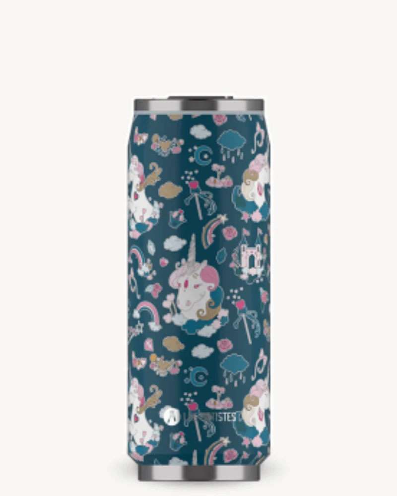 Can'it Isotherme 500 ml Unicorn - Gourde avec Paille Les Artistes
