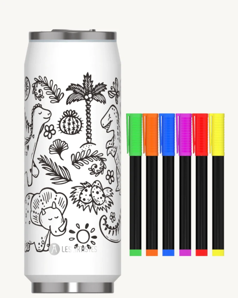 Canette Isotherme Créative Dino 500 ml - Personnalisez !