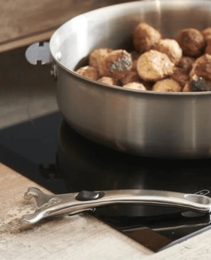 Poignée amovible en fonte d'inox De Buyer LOQY
