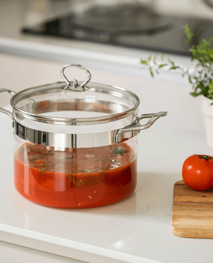 Faitout en verre 3.5L Belissam Mastrad | Cuisson saine et élégante