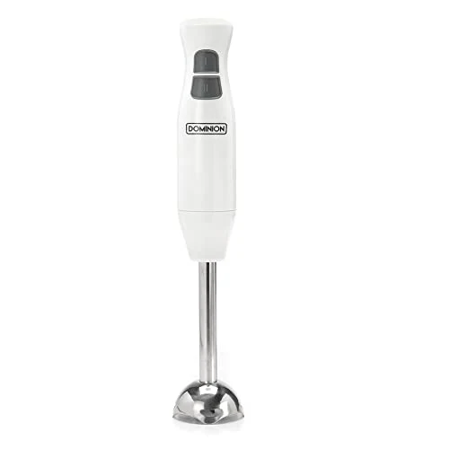 Dominion Immersion Stick Hand Blender, Stainless Steel Shaft & Blades, Powerful 180 Watt, 2-Speed Control, Removable Blending Stick for Easy Cleaning, Black