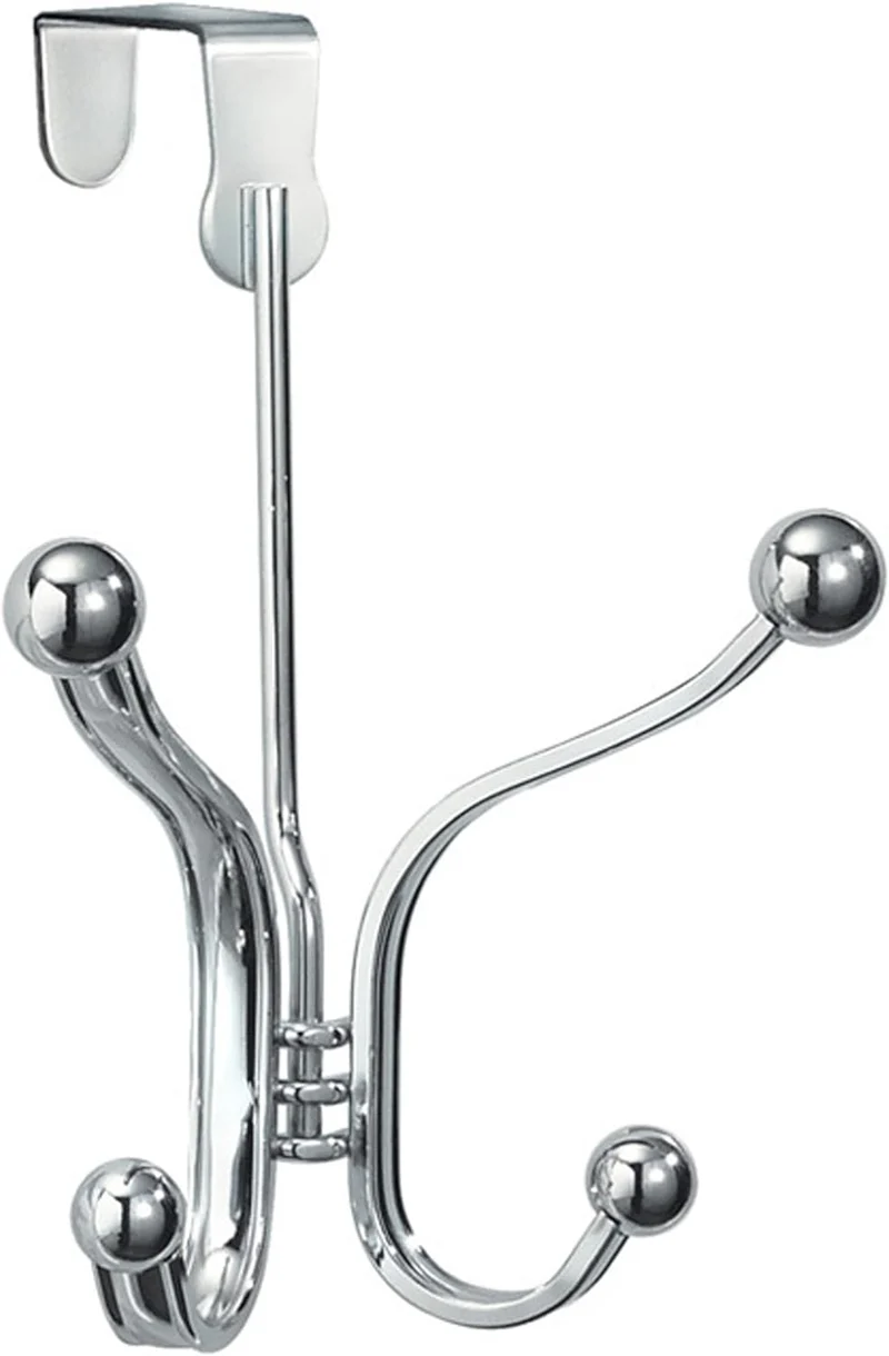 InterDesign Chrome York Lyra Quad Over The Door Hook