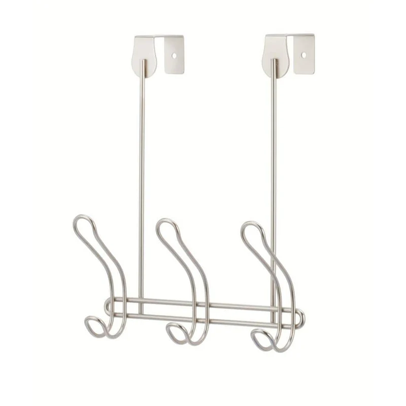 IDESIGN Classico J-Hook Over The Door Robe/Towel Hook in Satin