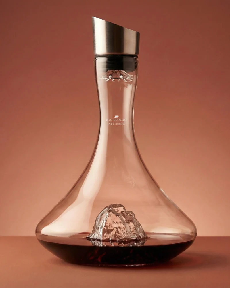 Carafe à vin TOPOGRAPHIC : Pic du Midi d'Ossau- Alaskan Maker