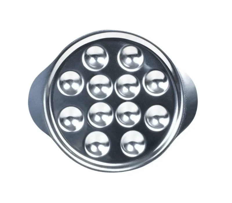 Plat escargots inox 12 trous - Savourez vos escargots