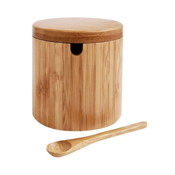 Helen's Asian Kitchen Salt Box with Lid and Spoon, 7oz
