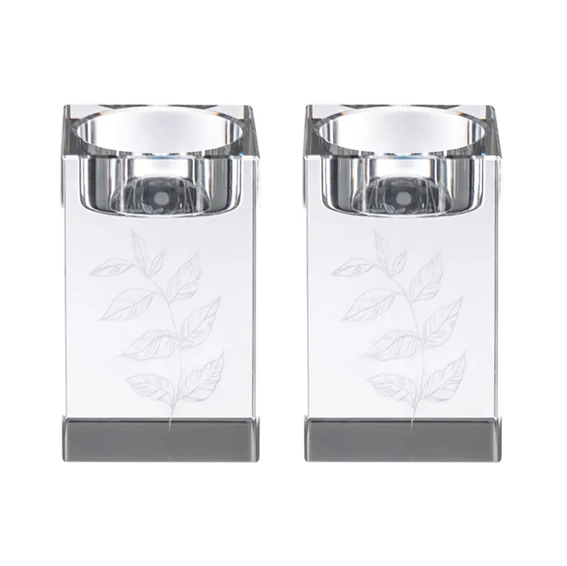 Waterdale Crystal Laser Engraved Tealight Holders