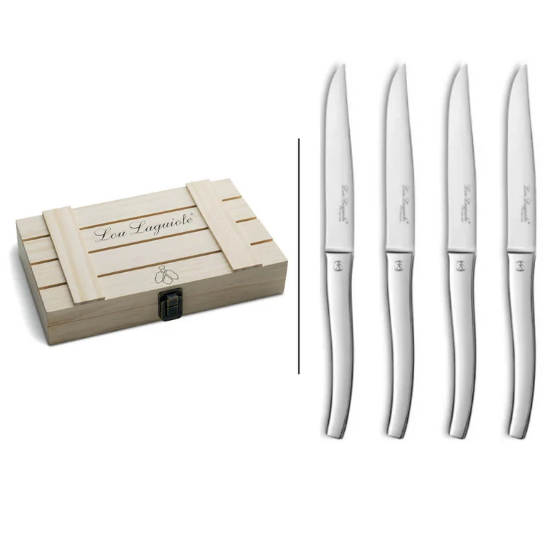 Coffret 4 couteaux steak lisse