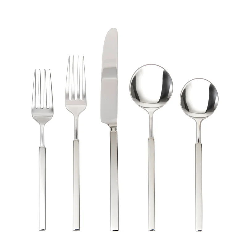 Fortessa Jaxson 20 Piece 18/10 Stainless Steel Flatware Set, Service for 4