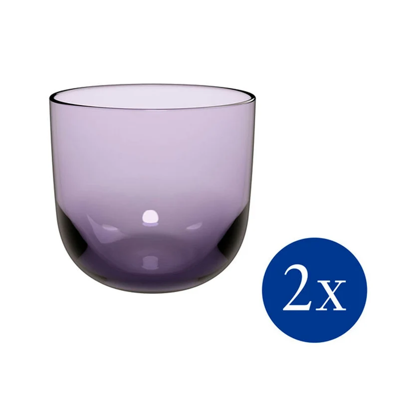 Villeroy & Boch 12.25oz Water Tumbler Glass, Set of 2 - Assorted Colors
