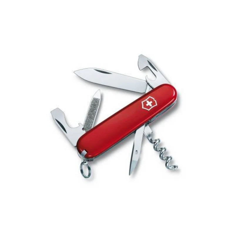 Couteau suisse SPORTSMAN rouge + anneau