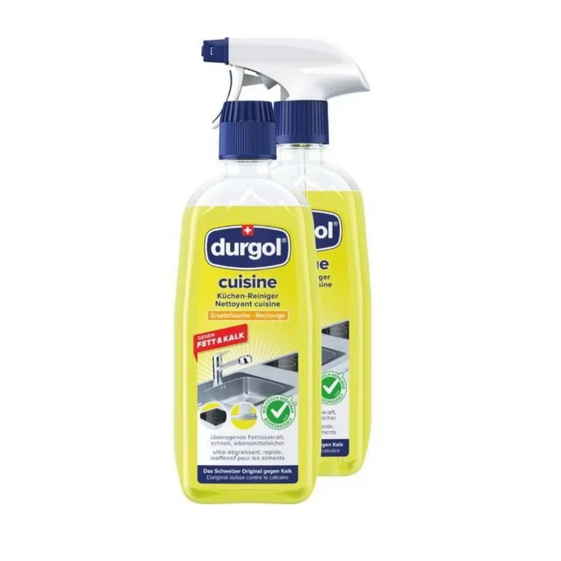 lot de 2 Nettoyant cuisine dégraissant et anticalcaire - 500ml