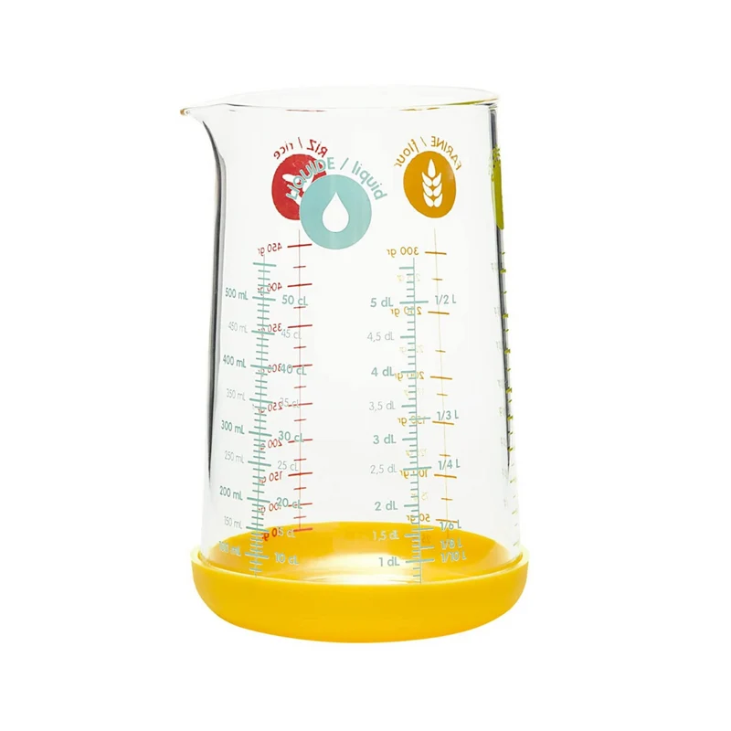 Verre mesureur 0,5L jaune