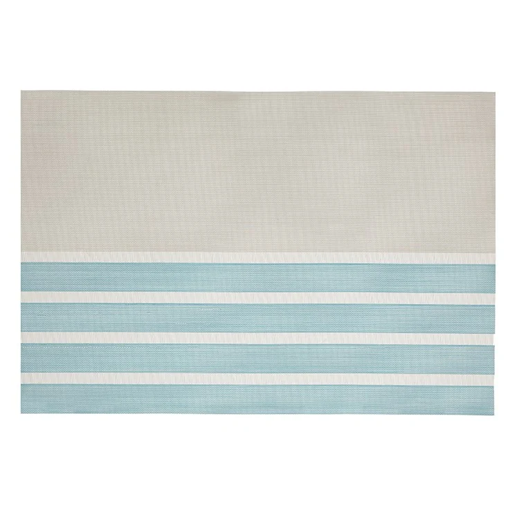 Harman Pacific Stripe Vinyl Placemat Aqua 13x19