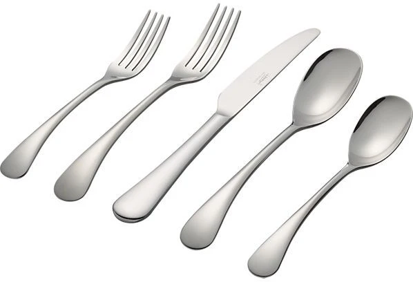 Cambridge Quinlan Mirror Flatware, 5 Piece Service for One