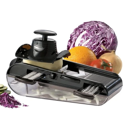 Starfrit Easy Mandoline with 4 Blades(slicing,julienne,grating,shredding)
