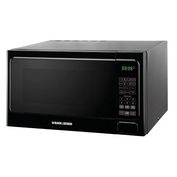 Black&Decker 1.1 Cubic Feet Microwave, Black