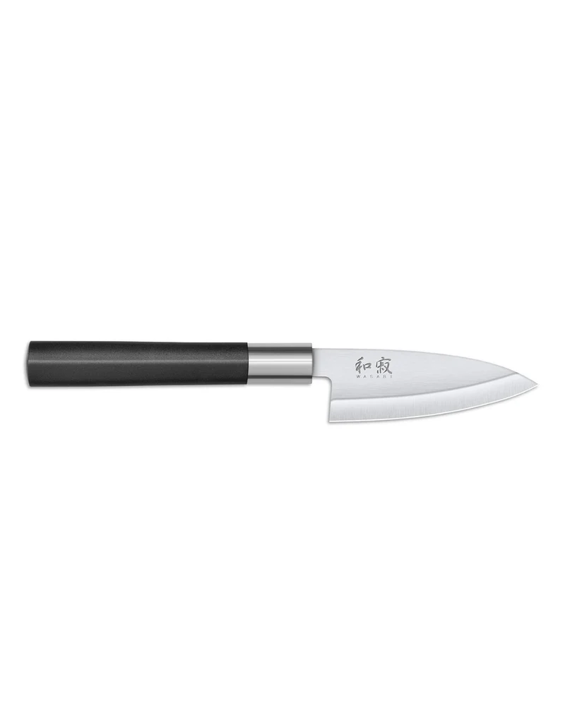 Couteau Kai Wasabi Black – Deba 10 cm – Lame épaisse & précise