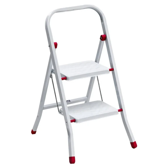 YBM Home Folding Lightweight Step Ladder with Rail, Two-Step