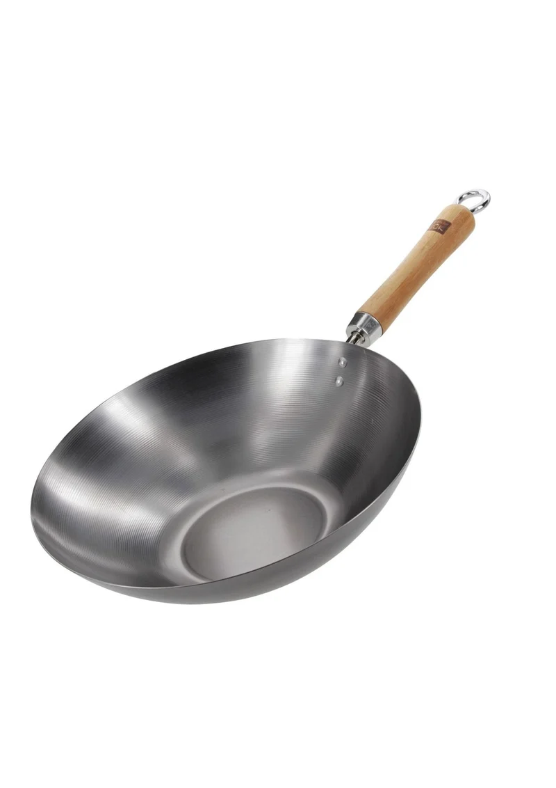Wok tôle d'acier 30cm