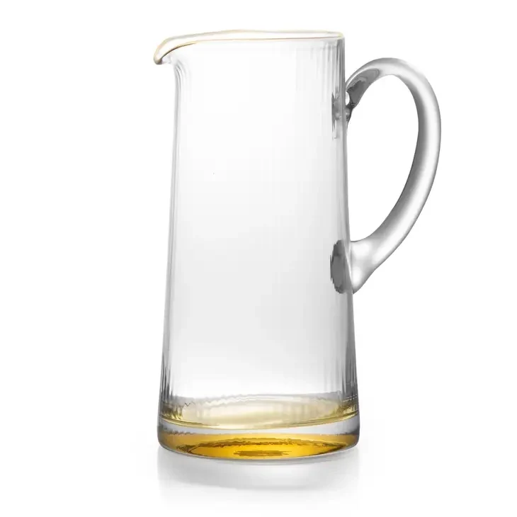 Classic Touch Pitcher With Gold Dipped Bottom & Gold Rim