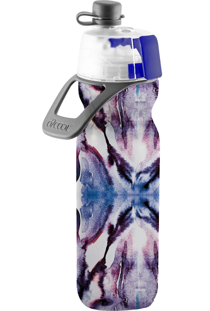 O2COOL Mist 'N Sip 20oz Insulated Misting Water Bottle With No Leak Pull Top Spout - Assorted Colors