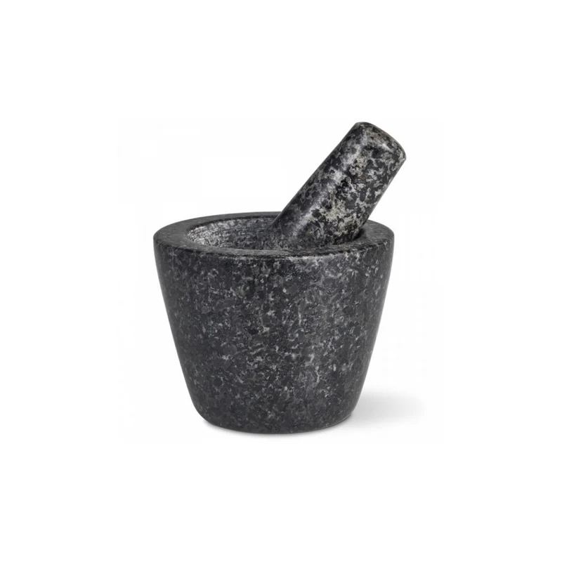 Mini mortier de cuisine et pilon en granit 10 cm