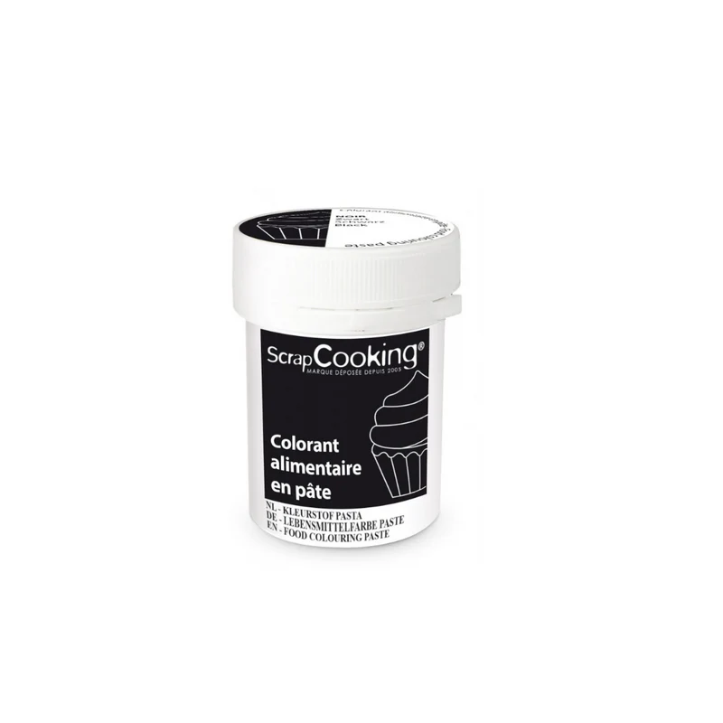 Colorant alimentaire en pâte noir 20g