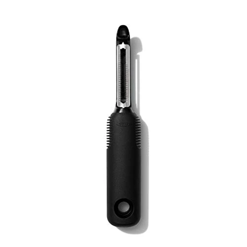 OXO Good Grips Serrated Peeler, Stainless Steel Blade, Non-Slip Handle