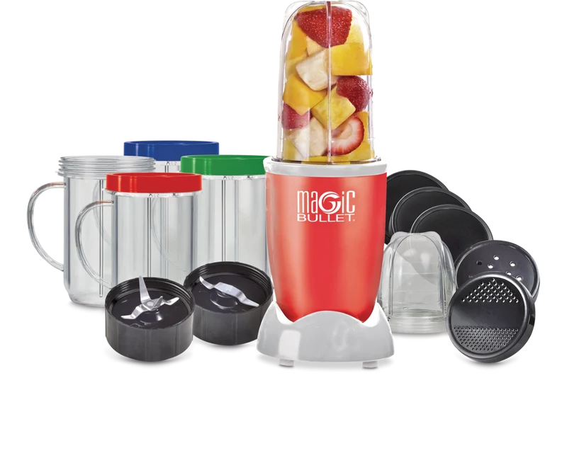 Magic Bullet Personal Blender 17 Piece Set, Red