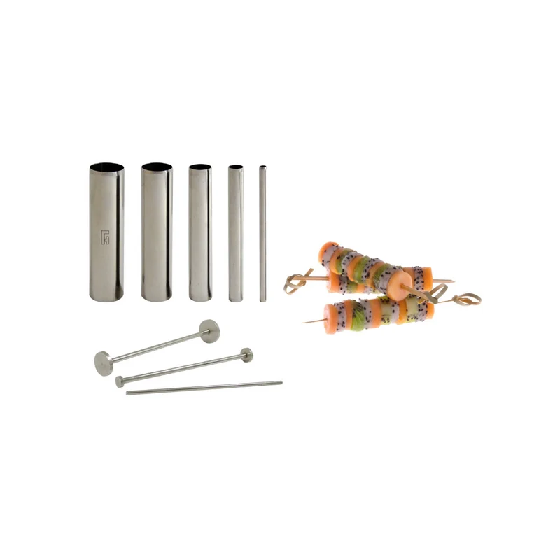 5 découpoirs ronds Tube Design culinaire FOOD DESIGNER