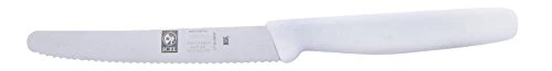 Icel Cutlery 4.25" Serrated Edge High Carbon Stainless Steel Steak Knife, Assorted Colors