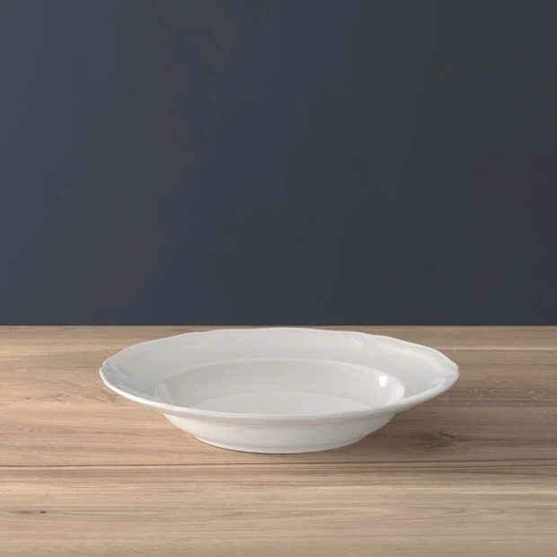 Villeroy & Boch Manoir Premium Porcelain White Dinnerware, Assorted Style Plates